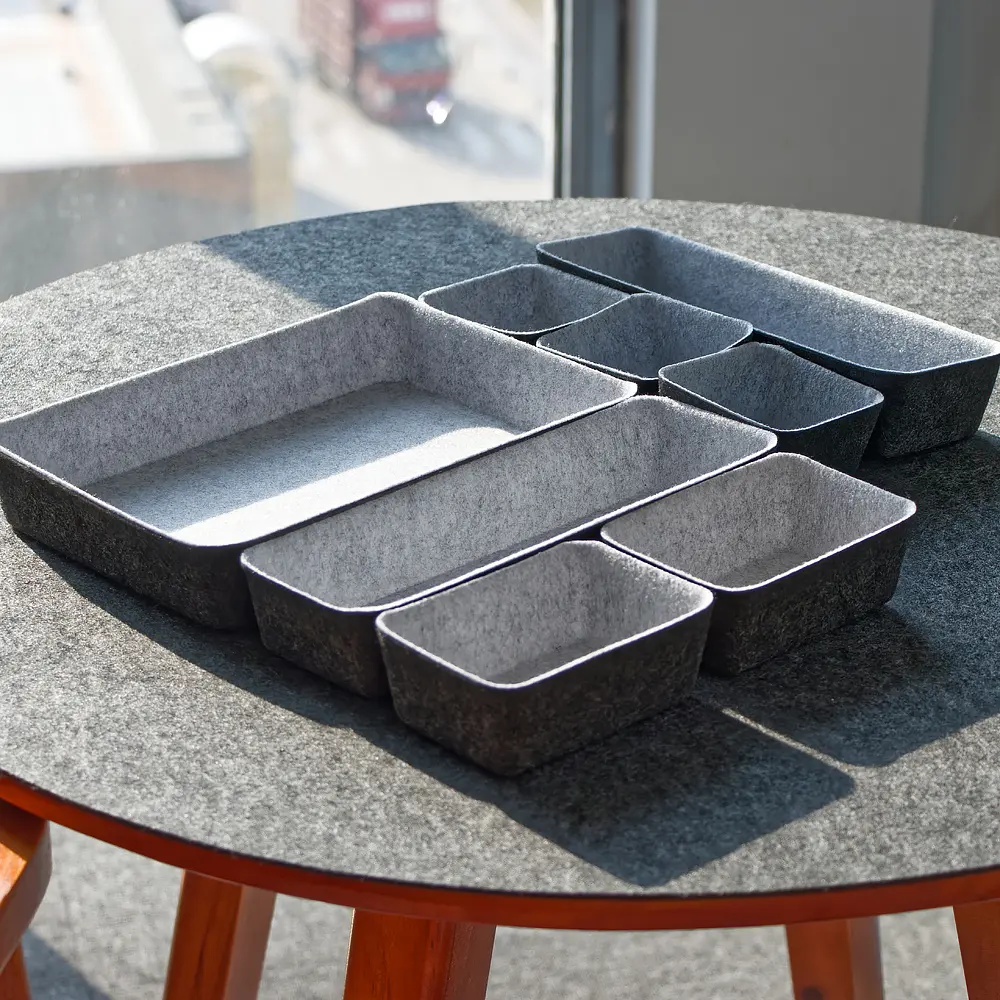 China Felt material  seamless one-piece desktop organizer set Suppliers, Exporters