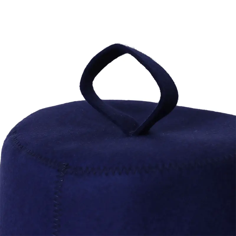 Buy Hot Sale Luxury Reusable Custom Soft Wool Felt Adult Sauna Bucket Hat Protection for Head in Sauna Room Suppliers, Pricelist