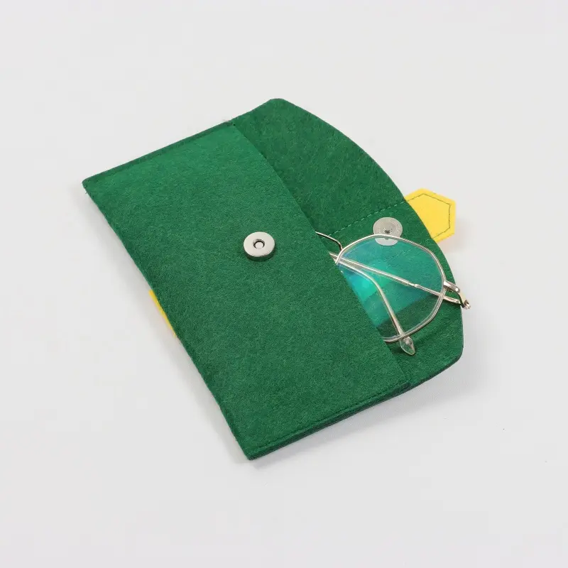 Custom Color Portable Sunglasses Pouch Mobile Phone Eyeglass Soft Pouch Bag Eyeglasses Felt Pouch Bag