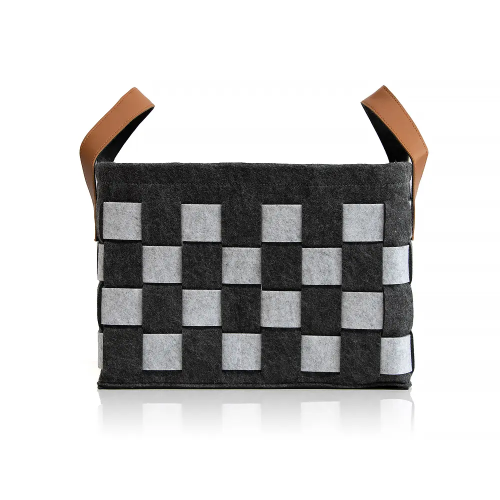 Wholesale Handmade Woven Felt Foldable Laundry Basket Storage With Handles Factory, Quotes