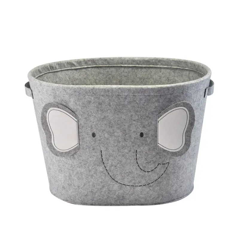 Famous Felt Storage Bin Storage Basket Organizer with Handles for Office Bedroom Closet Babies Nursery Toys Factory, Exporters
