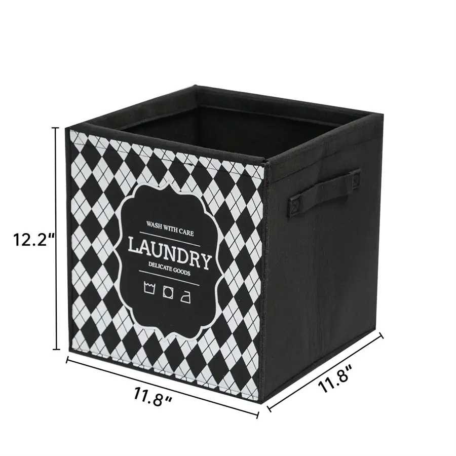 Custom Felt Collapsible Storage Bins with Handles Foldable Small Clothes Basket Exporters, Companies