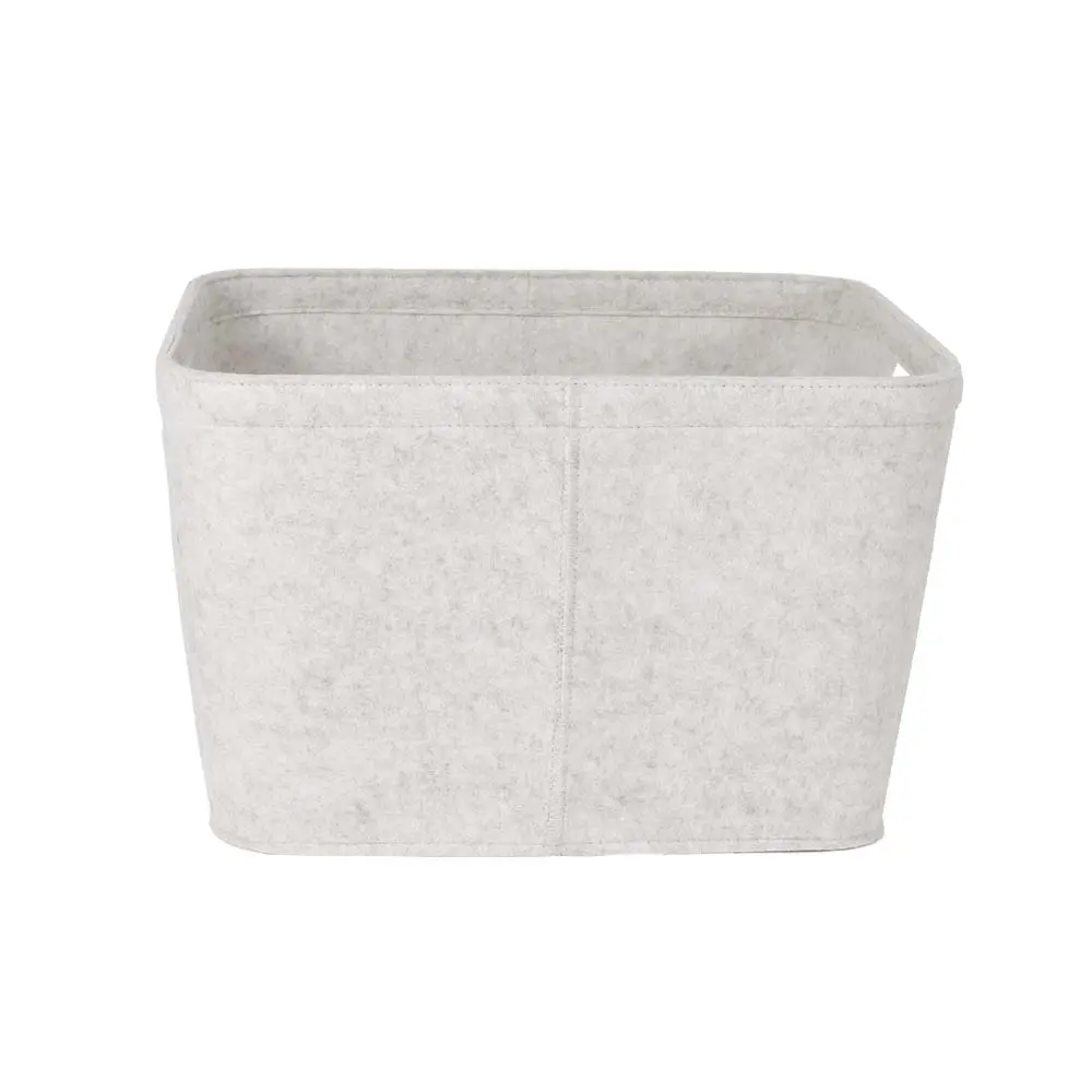 Cheap New Launched White Felt Storage Basket with Handles Home Storage Basket Exporter, Exporters