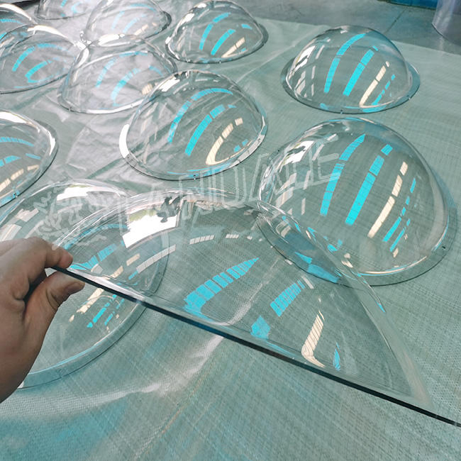 Transparent Plastic Protective Shell Polycarbonate Sheet Blister Semi-Arc Protective Cover PC Lighting Cover