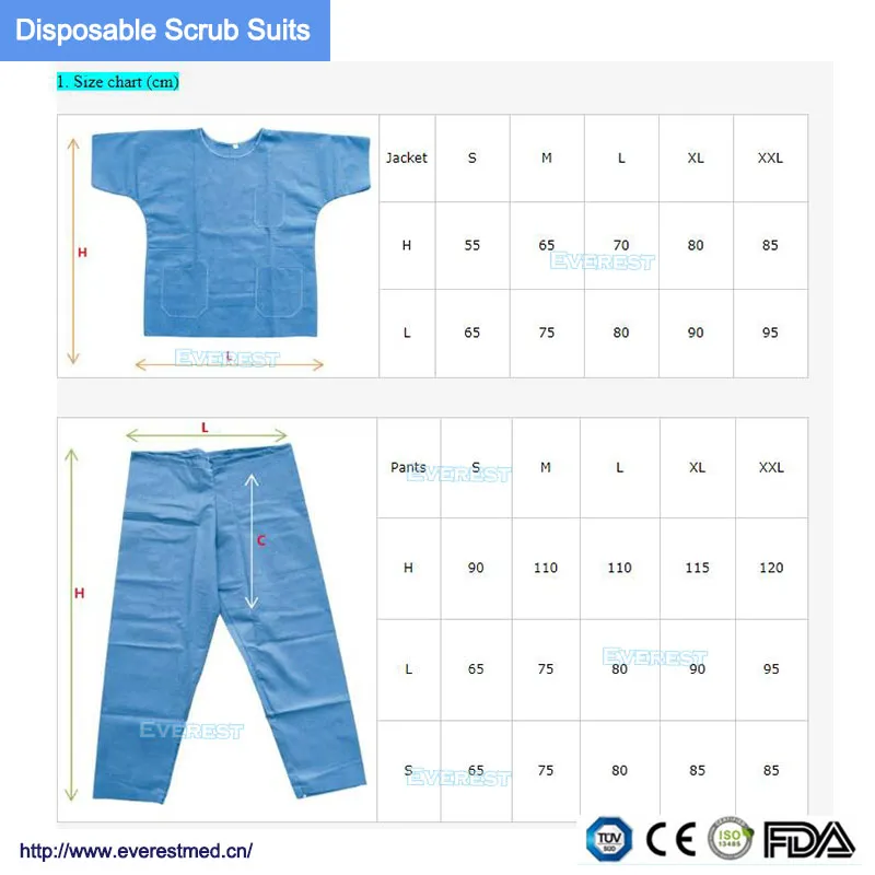 Disposable Scrubs Suit 1
