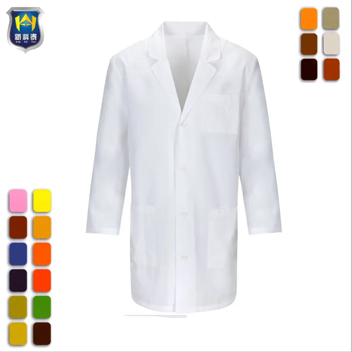 Unisex Staff Uniforms Designs Doctor White Lab Coat