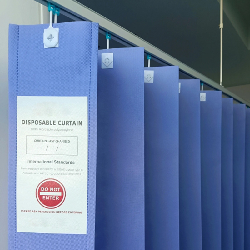 Esun Blue Non-Woven Fabric Medical Flame Retardant Hospital Partition Curtain