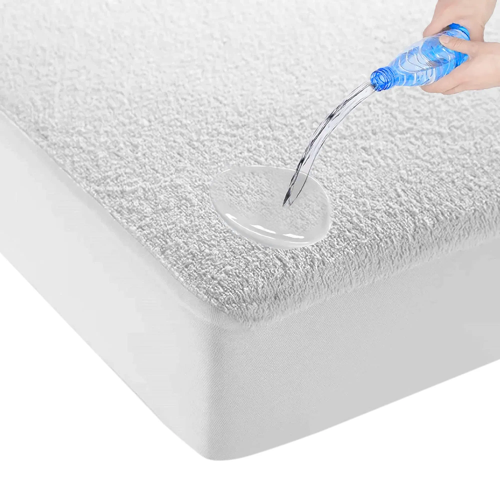 Wholesale Custom White King Design Anti-Allergy Waterproof Mattress Protector