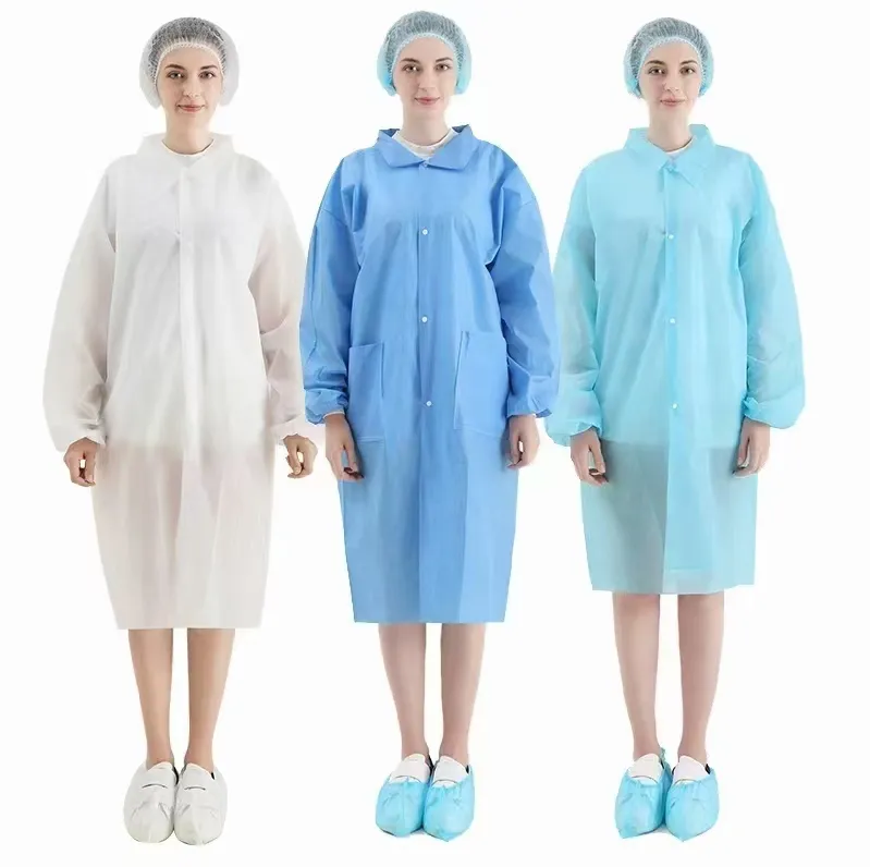 Disposable Lab Coat Detail