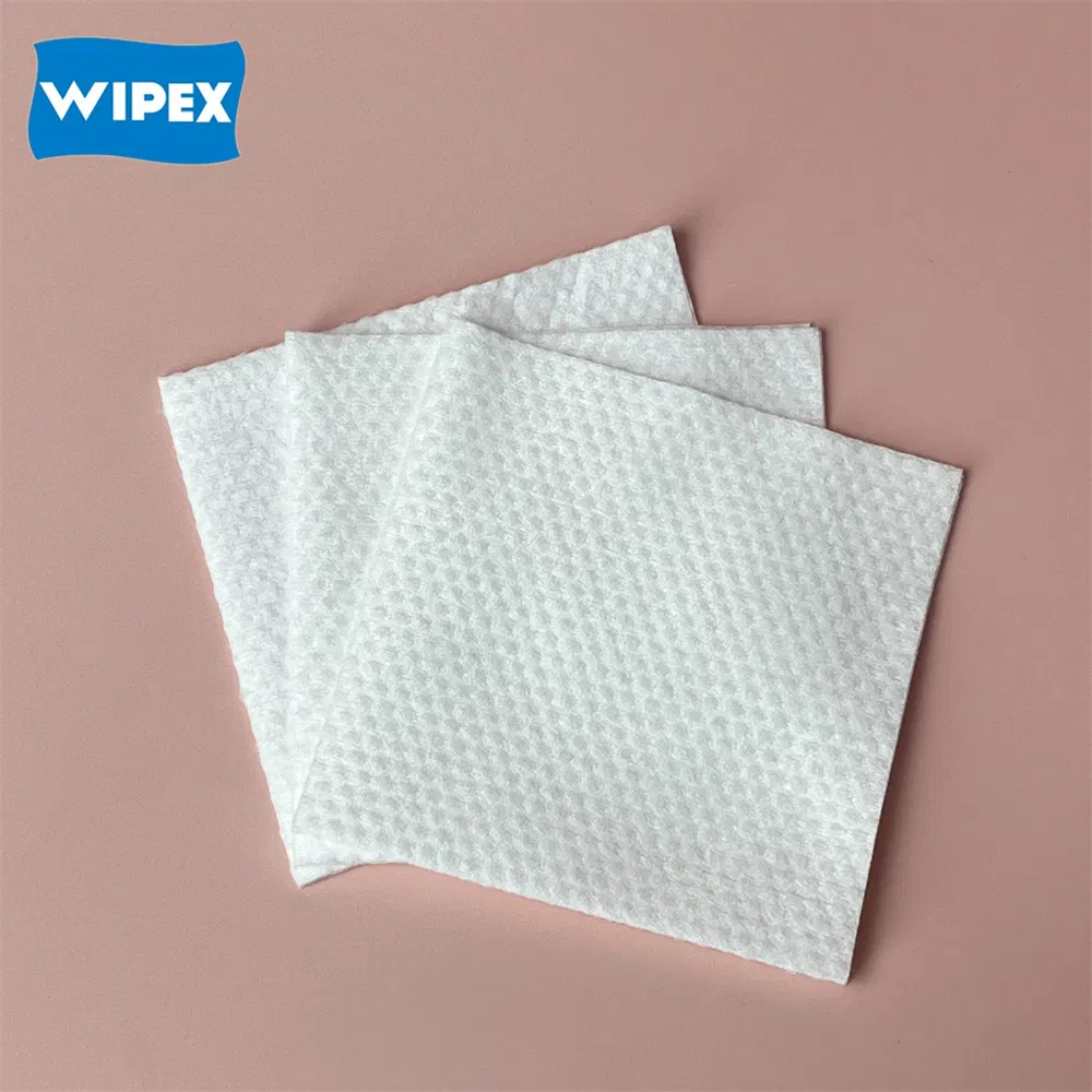 OEM Extra-Soft Lint Free Facial Wipe Viscose Daily Cleaning Makeup Remover Disposable Face Towel for Sensitive Skin
