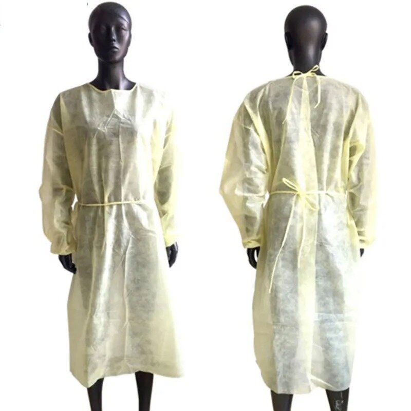 ISO CE Approved Blue Disposable Non Woven Doctor Isolation Gown Surgical Gown, Patient Gown