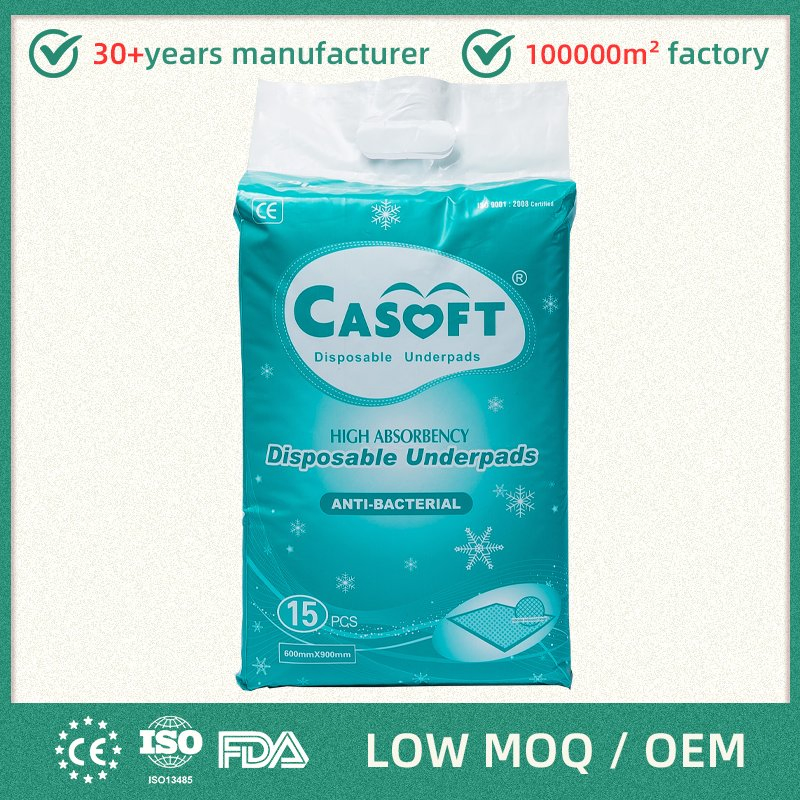 Factory Making Adult 60*90 with Good Quality Incontinence Disposable Bed Pads Underpad