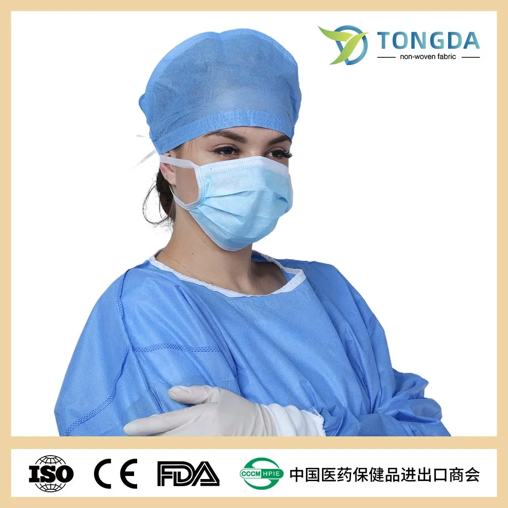 Disposable Surgical Non Woven Patient Gown with Long Sleeve