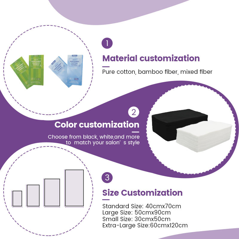 Disposable Hair Towels Single Use Lightweight for Beauty Salon Barber