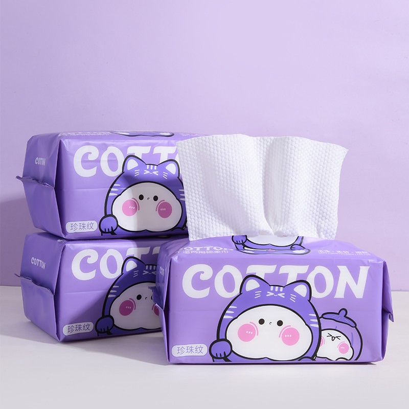 Custom Logo Disposable Face Towel Nonwoven Technics for Adult Baby Facial Cleansing Makeup Home Bathroom Kitchen