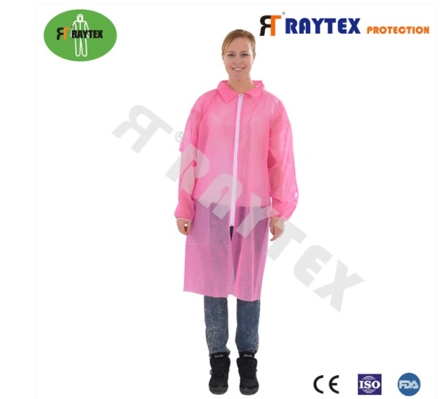 Disposable Gown Non Woven Lab Coat Visitor Gown