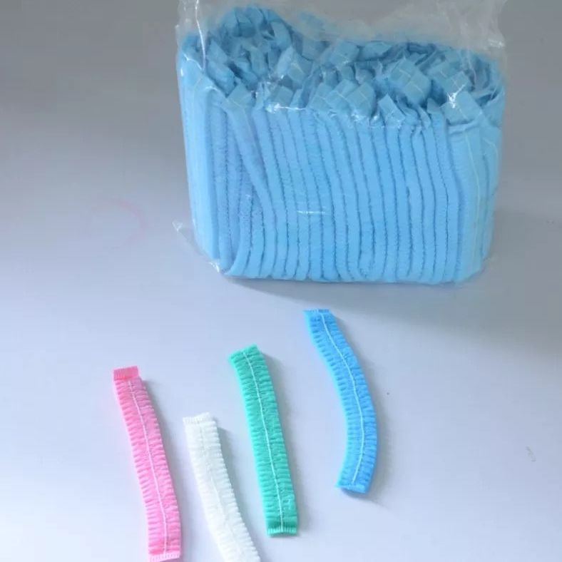 Disposable Nonwoven Hair Cover Clip Cap Hairnet Nonwoven Caps Bouffant Cap