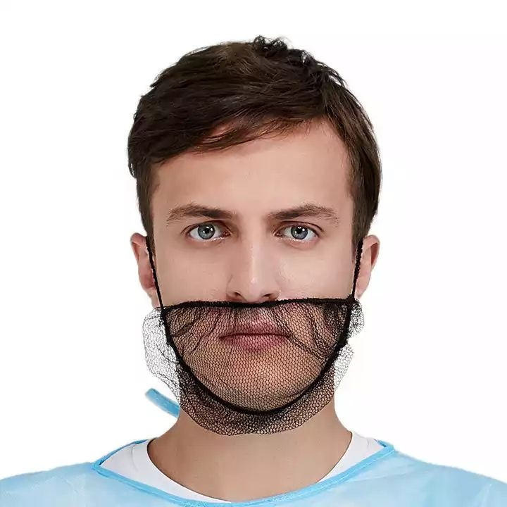Non-Woven Dustproof Surgical Nylon Disposable Beard Cover for Patient