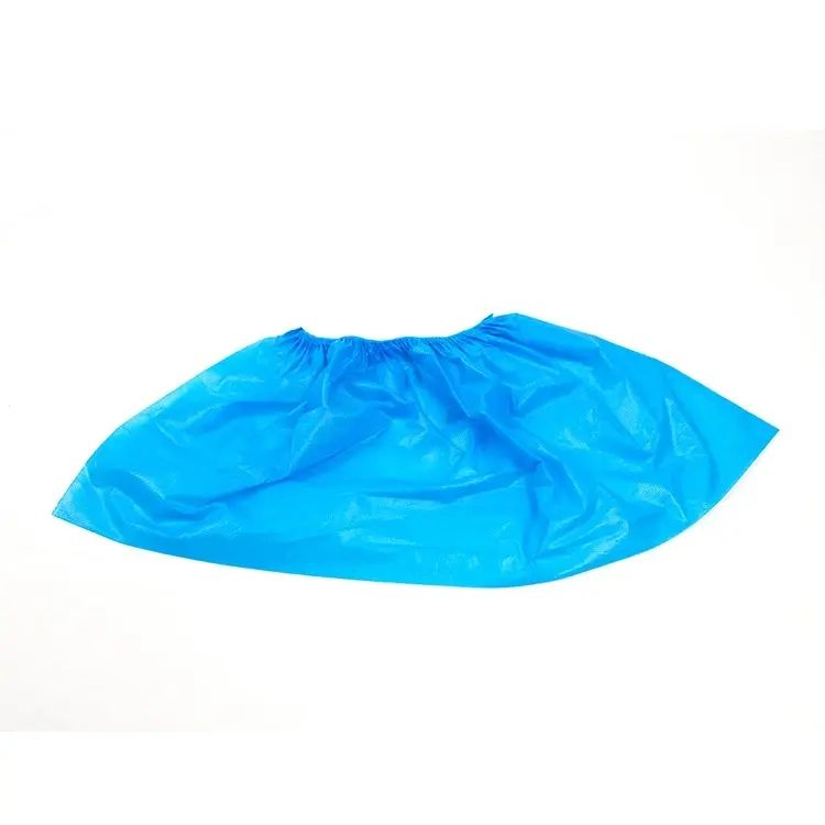 White Blue 2.5gdisposable Polyethylene PE Plastic Waterproof Shoe Covers