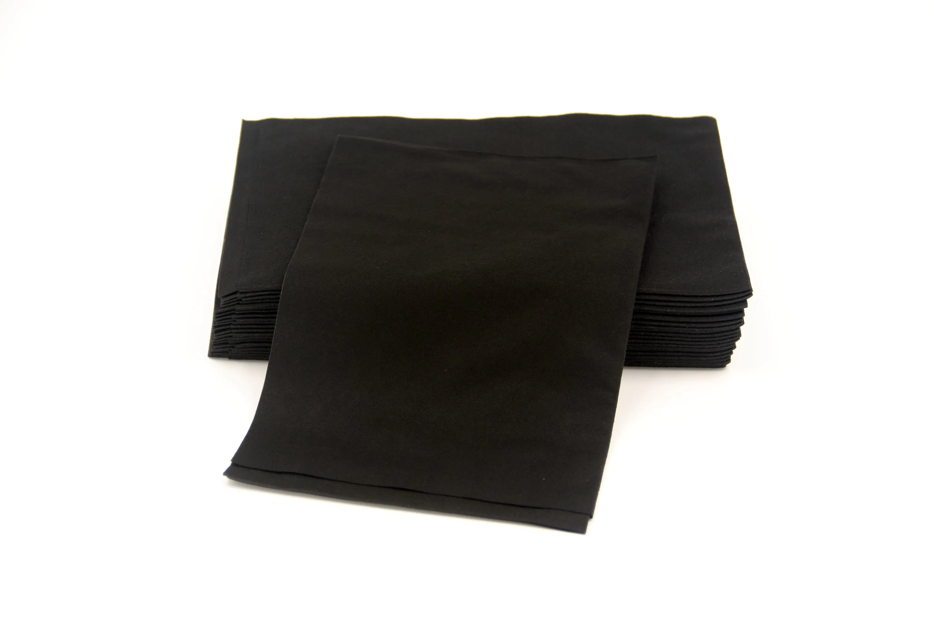 OEM Premium Quality Care Use Portable Disposable Hair Bath Black Towels for Salon