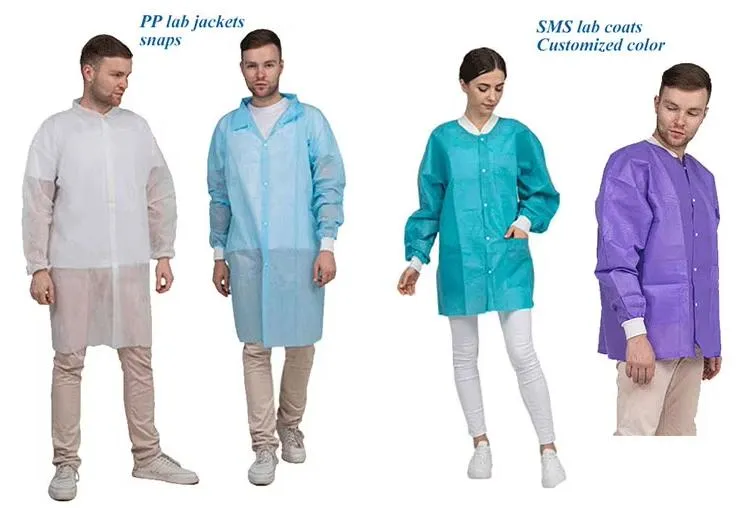 Disposable Lab Coat Details