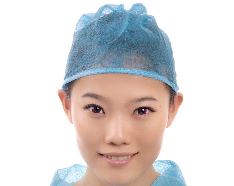 Surgeon Disposable Head Cap PP SMS for Doctor Cap with Ties at Back