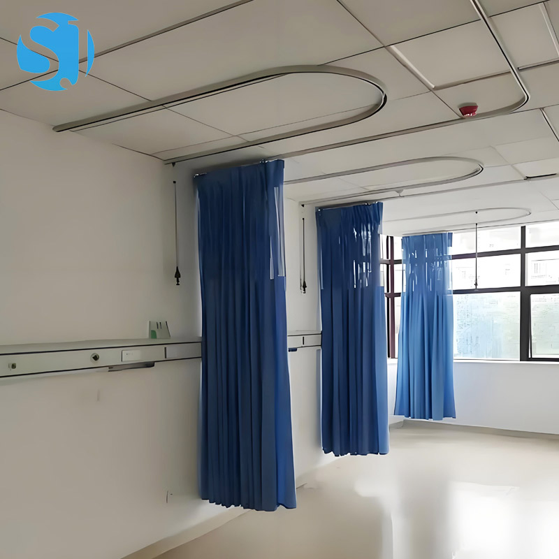 Disposable Hospital Bed Curtain Medical Curtain System with Track for Isolation Rooms
