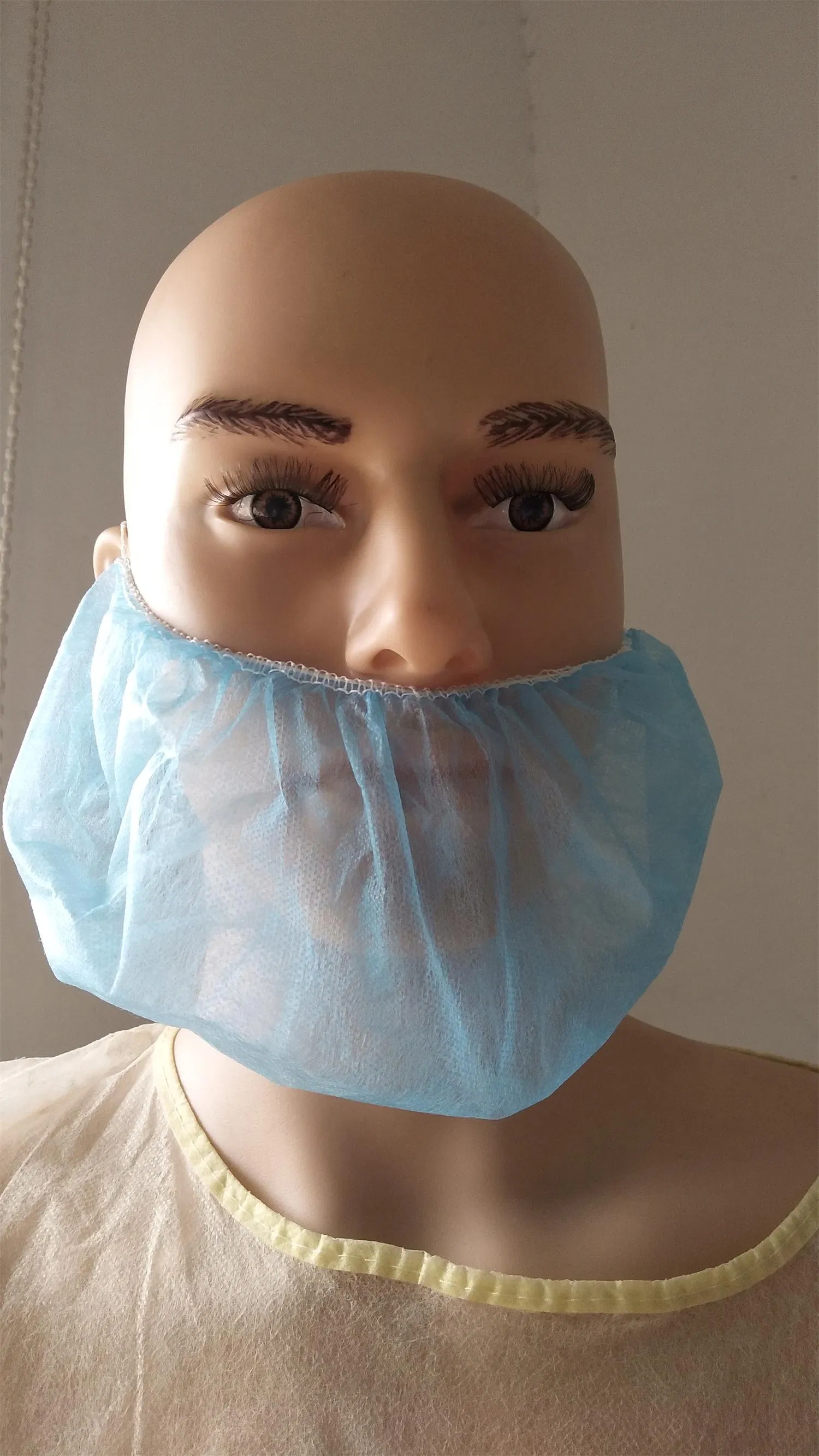 High Quality Polypropylene Disposable Nonwoven Beard Cover with Earloop Elastic