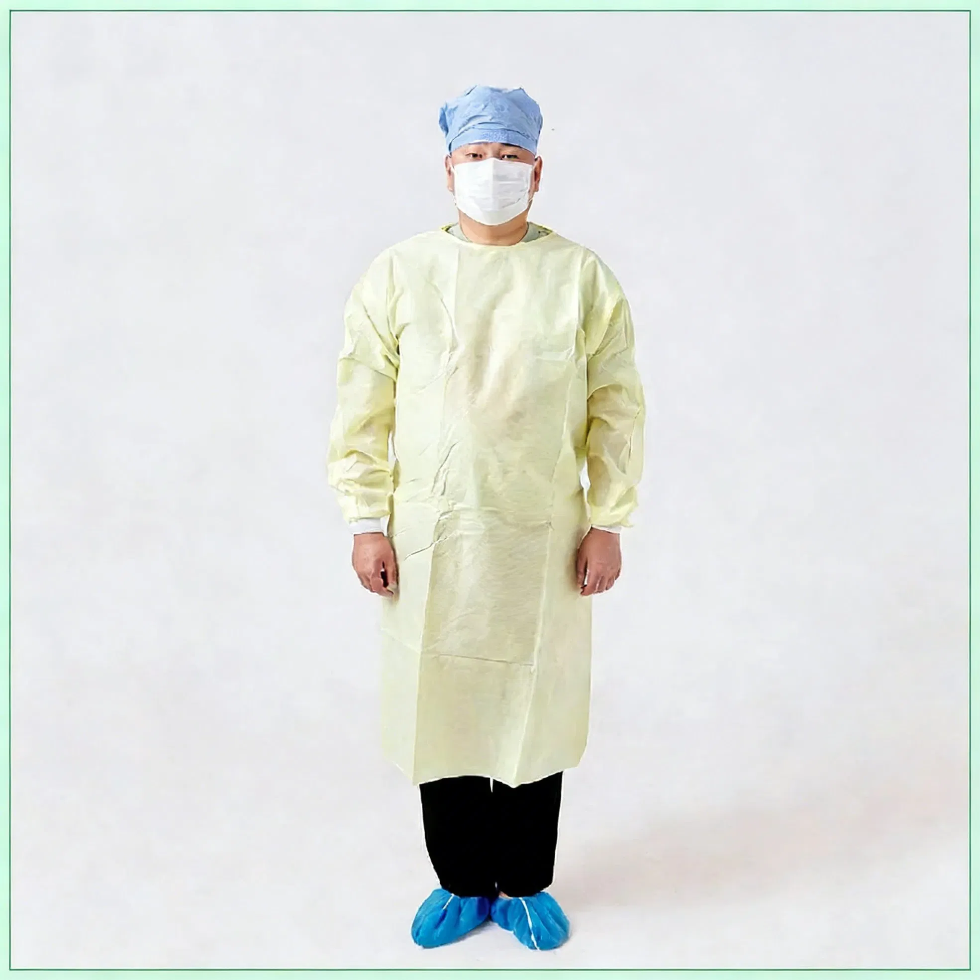 Waterproof Surgical Disposable Isolation Gown Level 2 Non-Sterile Patient Hospital Gown