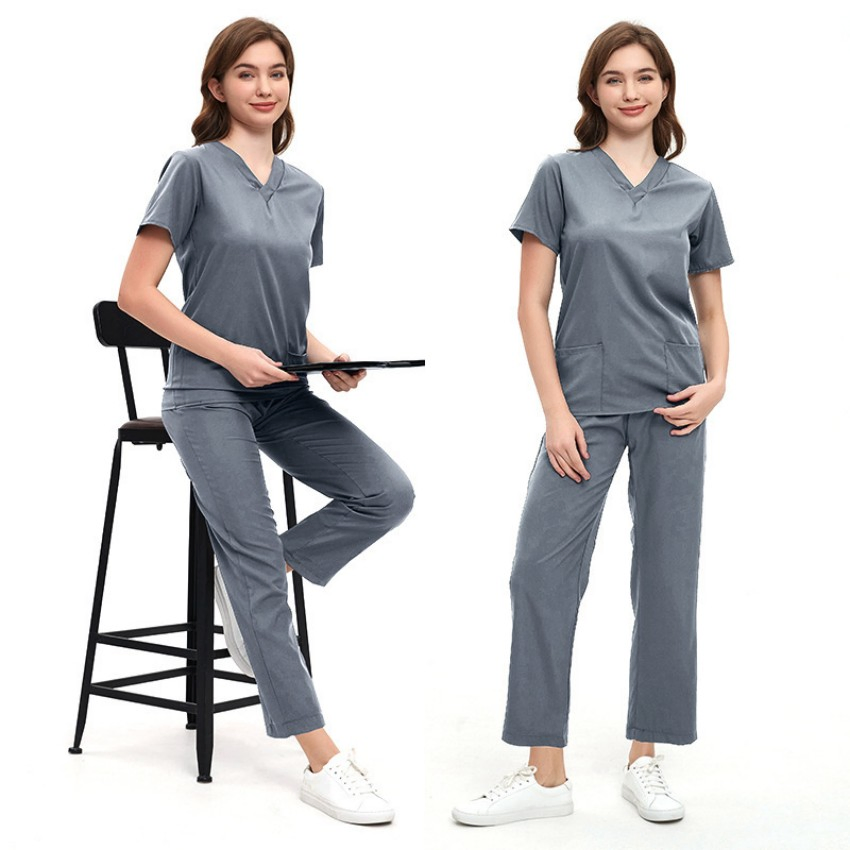 Stain-Resistant Work Uniforms Hospital Workwear Quick-Dry Medical Scrub Suits