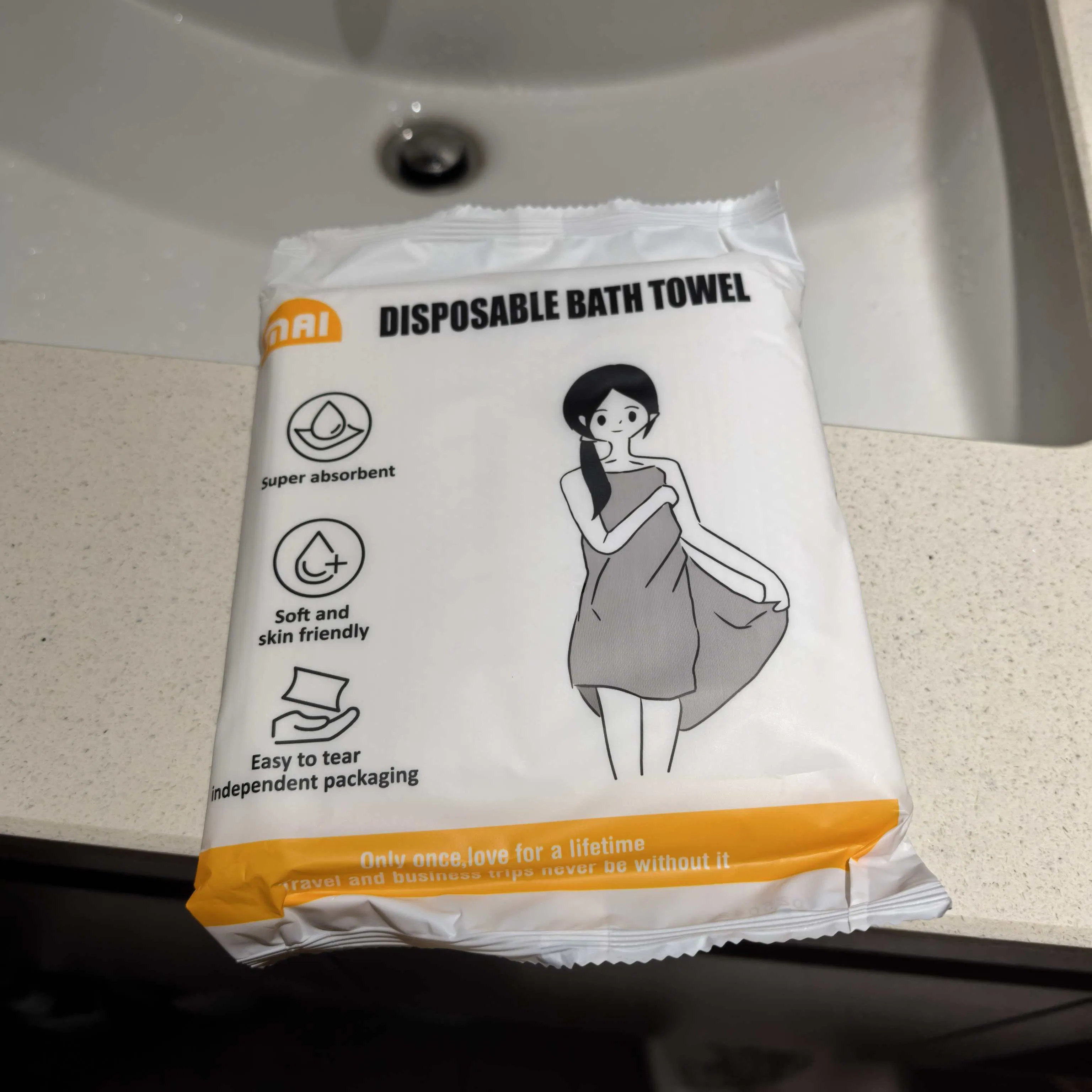 Disposable Bath Towel Disposable Bath Towel Travel Beauty Salon Thickening Can Be Customized Non-Woven Bath Towel