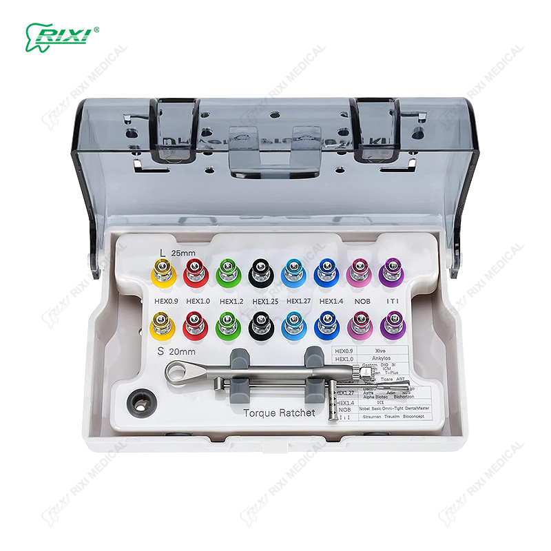 Universal Rixi Torque Wrench Kit for Dental Implant Procedures