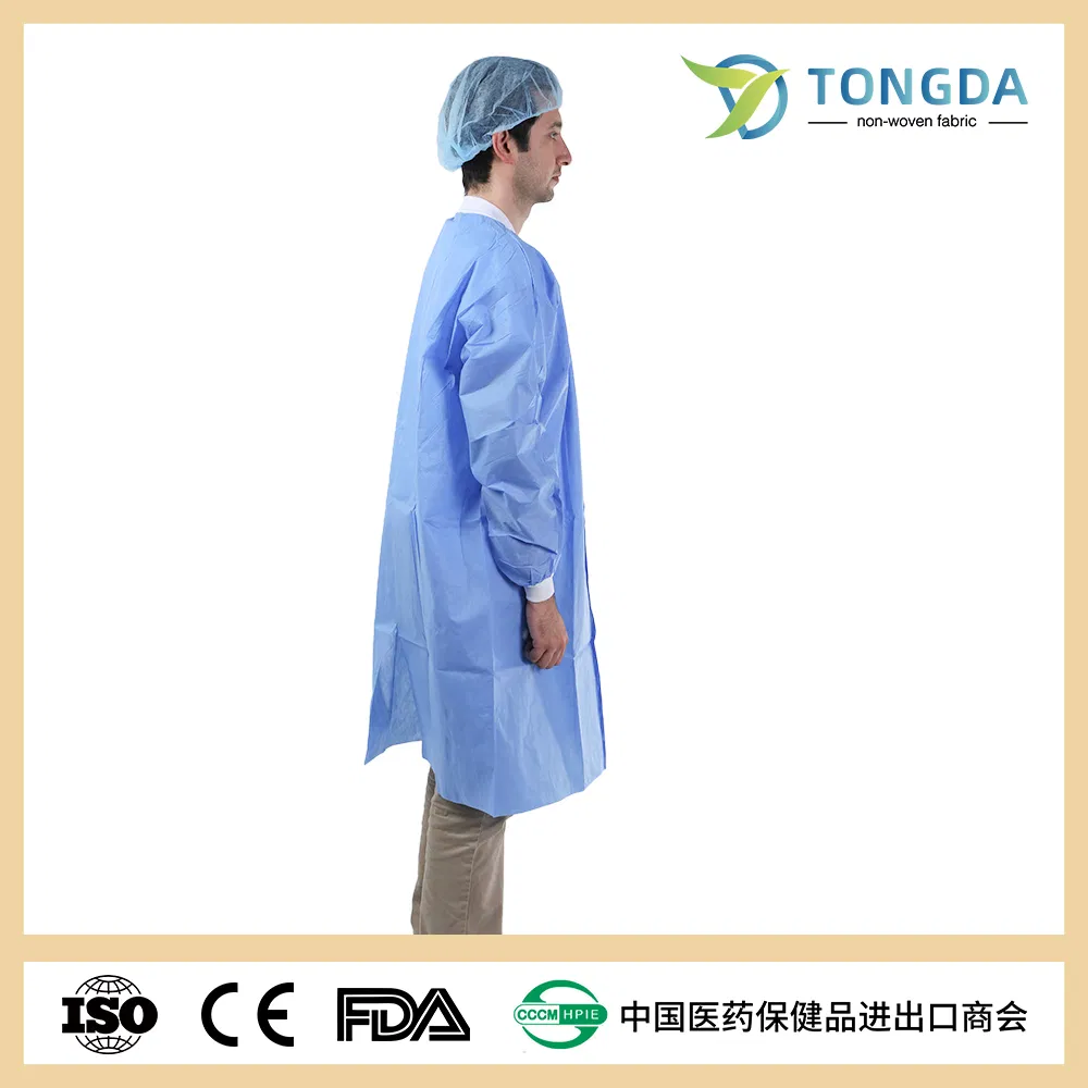 Factory PP Disposable Dustproof Lab Coat