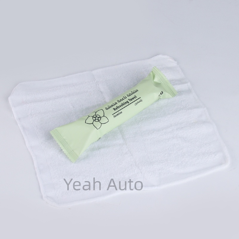 10g Cotton Towel 23*23cm Disposable Refreshing Wet Towel Lemon Lavender Jasmine Berry
