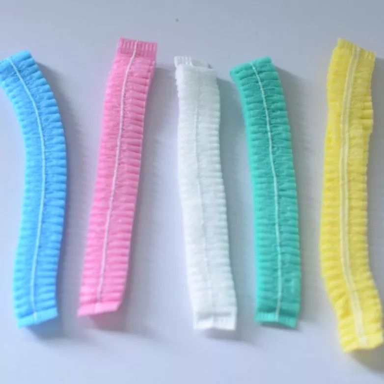 Disposable Nonwoven Hair Cover Clip Cap Hairnet Nonwoven Caps Bouffant Cap