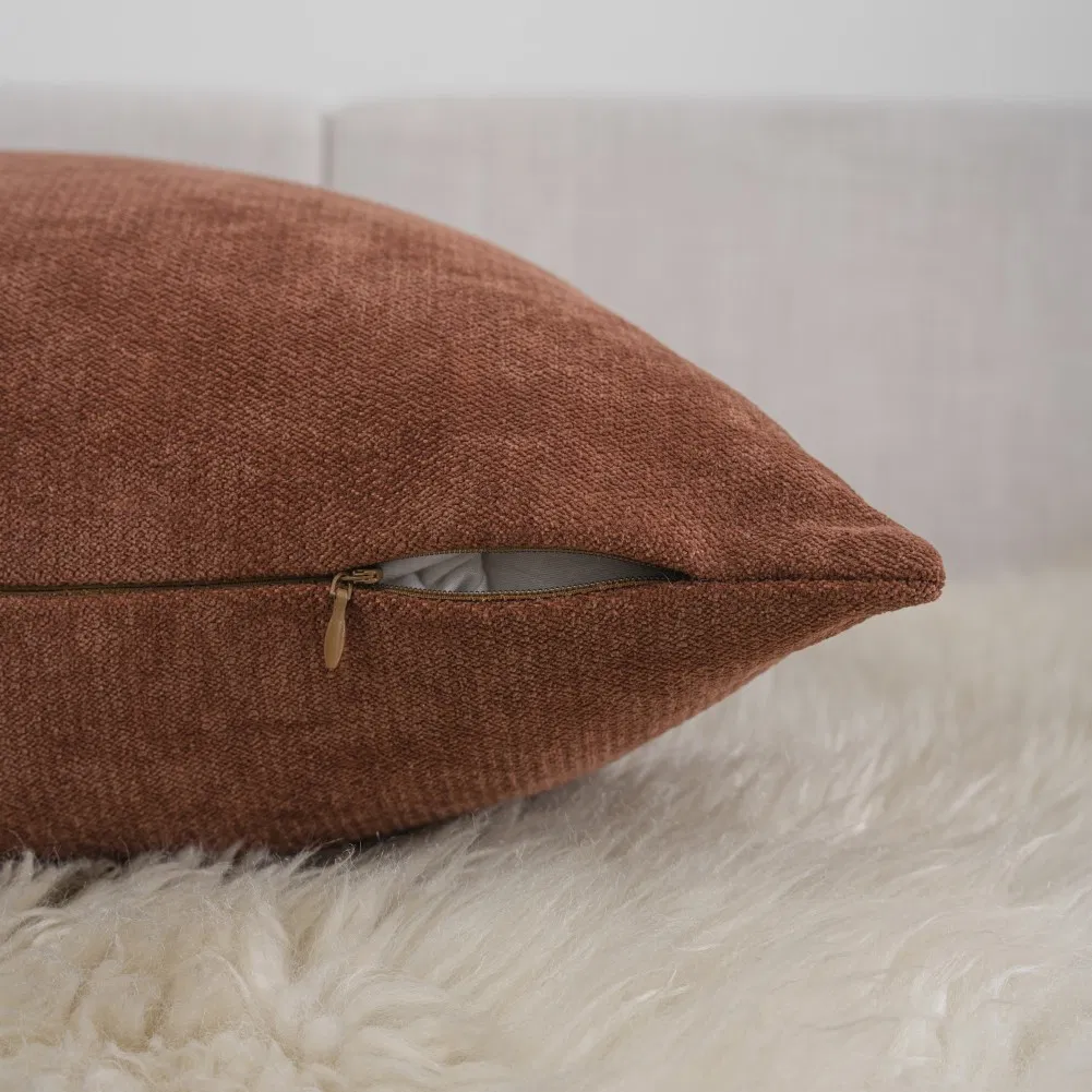 Pack of 2 Decorative Pillow Covers 18X18 Inch Soft Chenille Couch Throw Pillows Cushion Covers for Home Decor Sofa Bedroom Living Room