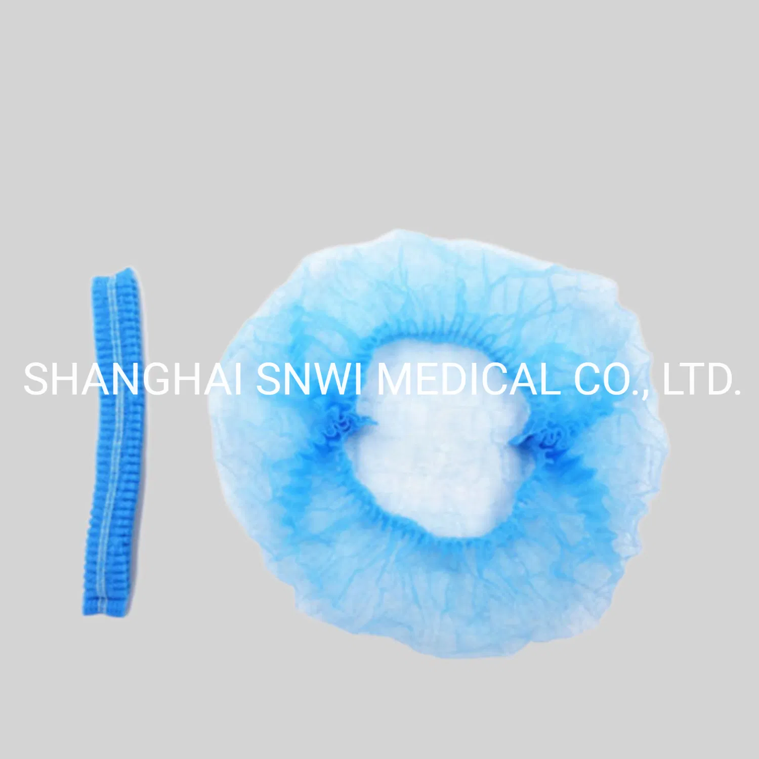 Disposable PP PE Hats One Time Use Yellow White Green Blue Scrub 19inch 20 Inch 21 Inch Clip Bouffant Caps