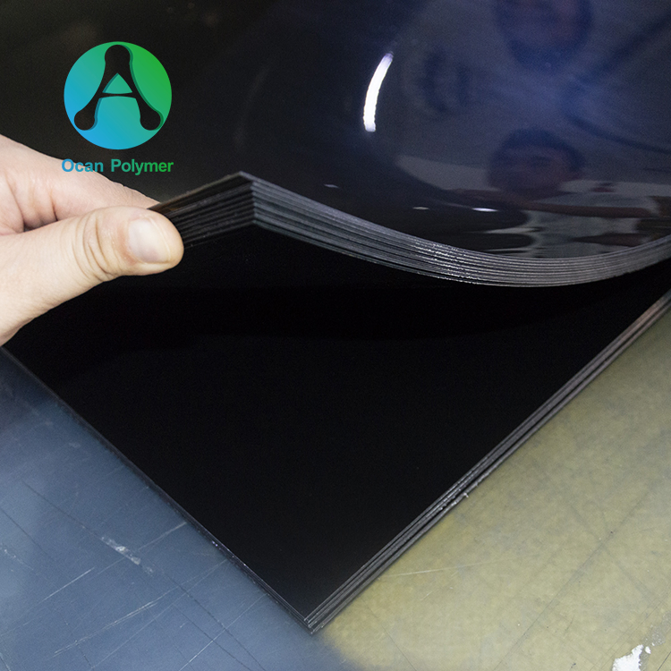 Matt Black PVC Sheet for Protective Cover