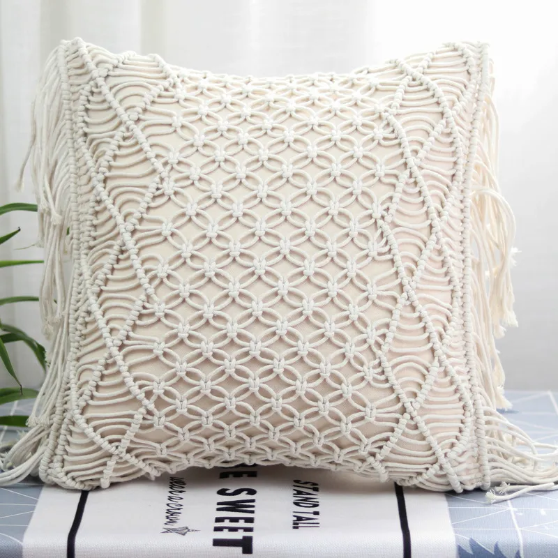 Macrame Pillow Detail 5