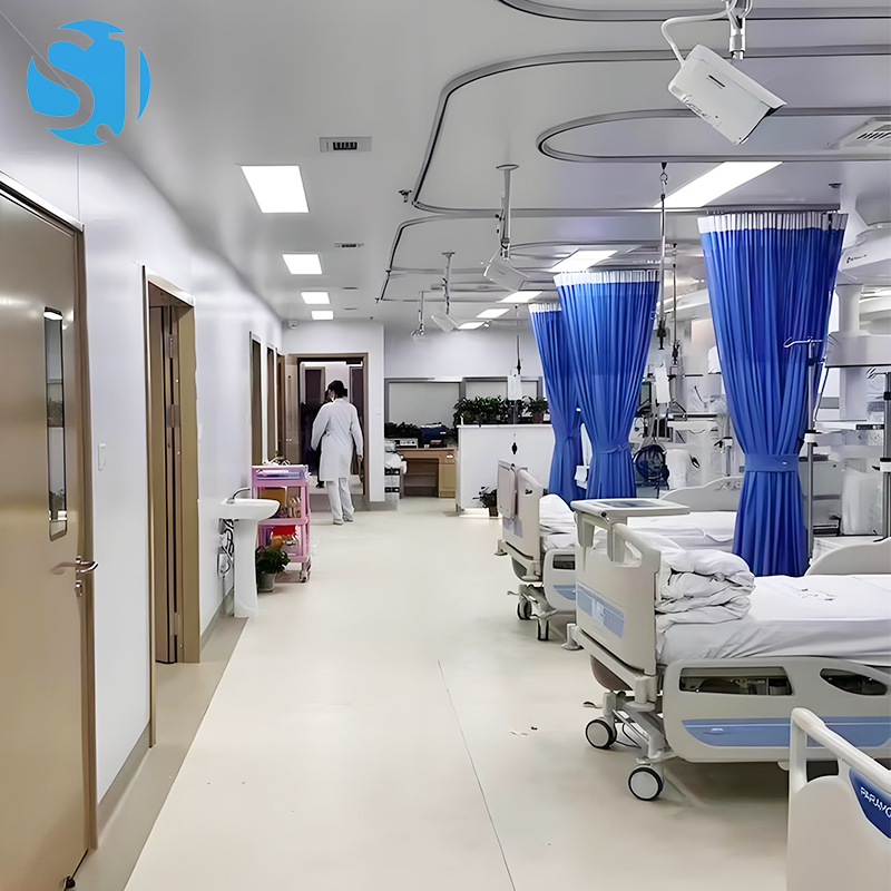 Disposable Hospital Bed Curtain Medical Curtain System with Track for Isolation Rooms
