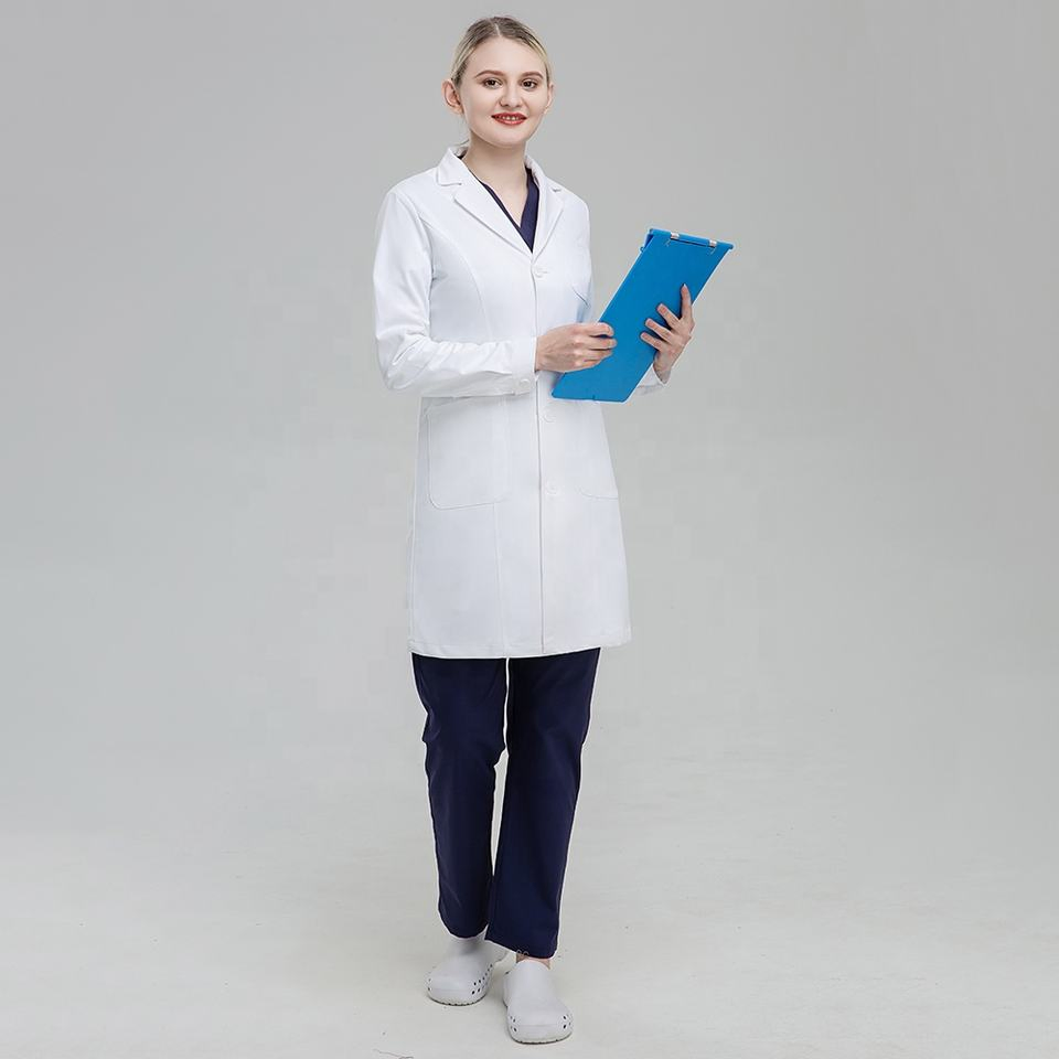 New Style Highly Recommended Factory Cheap Women&Men Lab Coat Custom Logo&Colors Professional Anti-Static Scrub Lab Coats