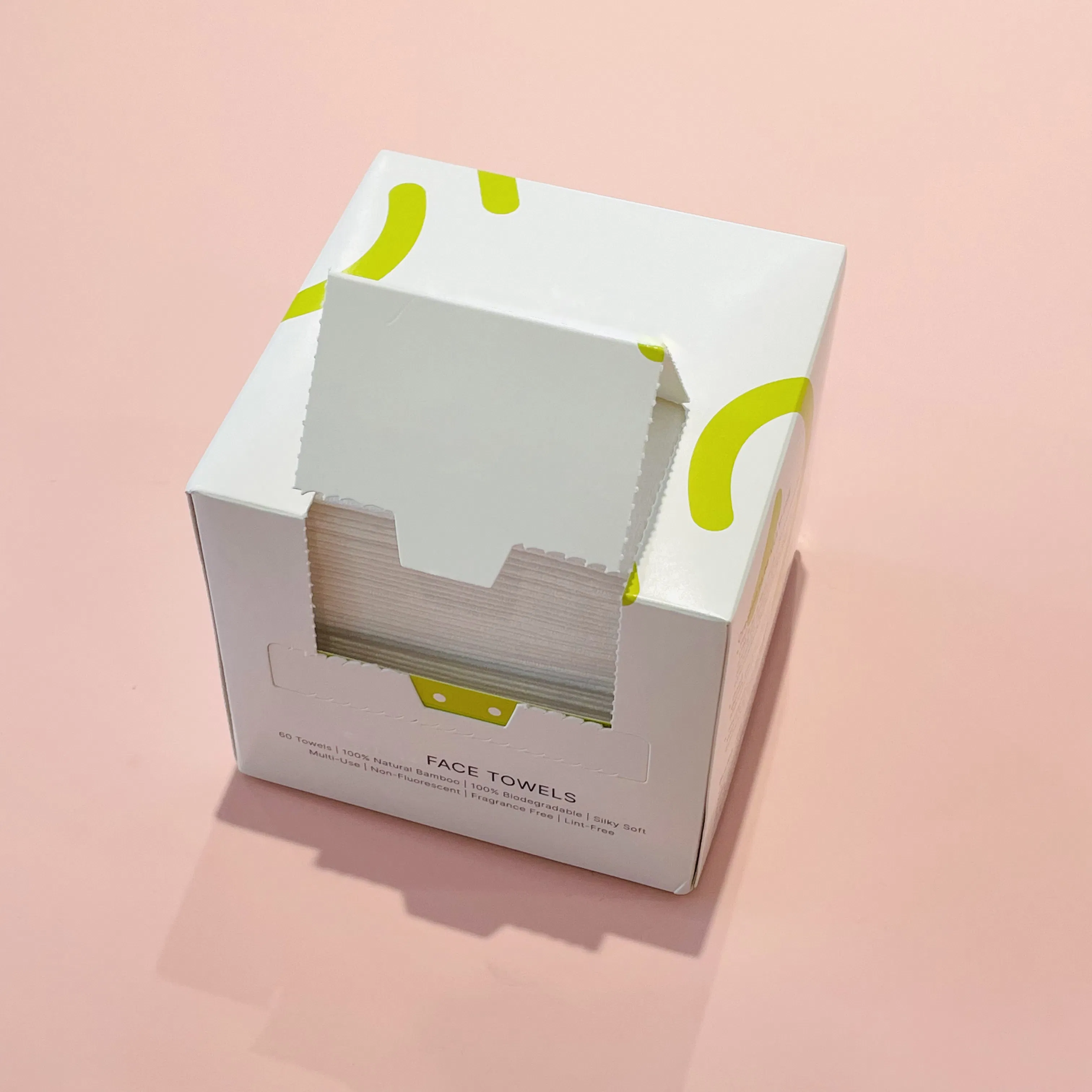 Comfortable Facial Clean Wipes 100% Bamboo Fiber Biodegradable Disposable Towel Travel Size Face Towels for Sensitive Skin