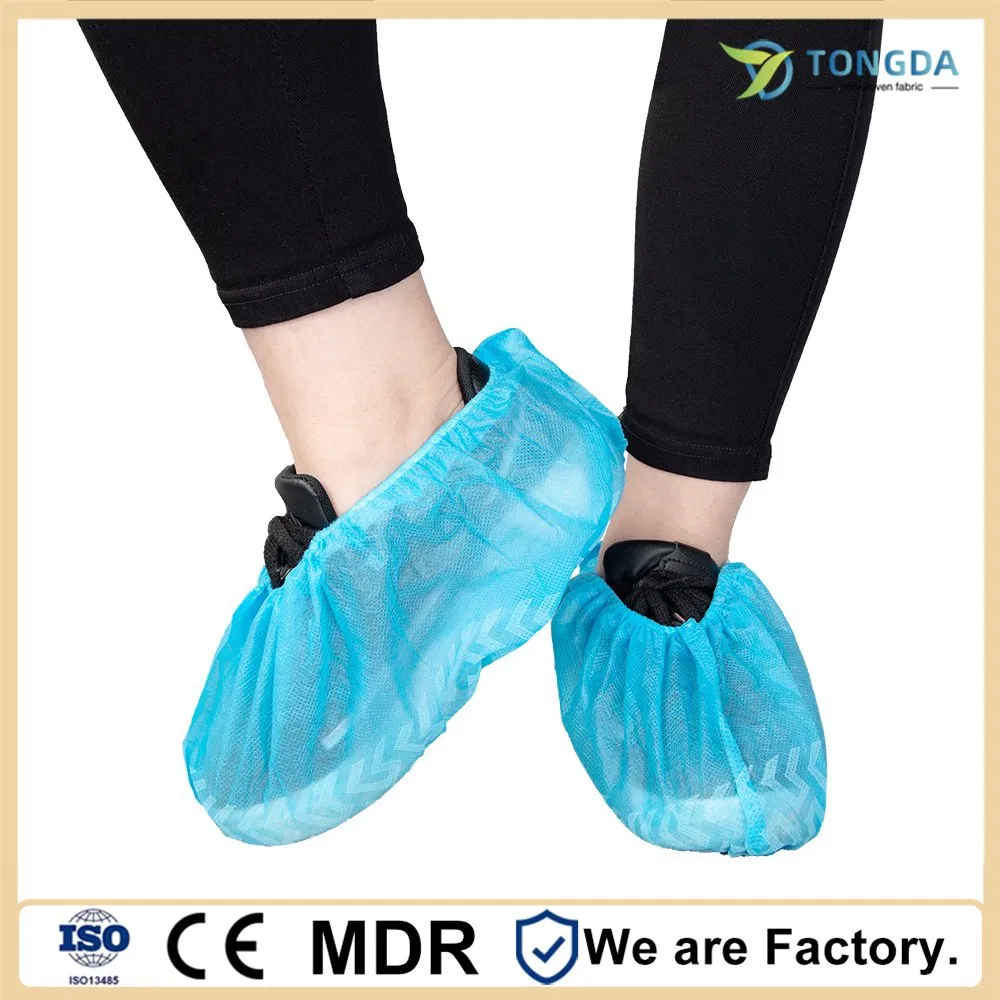 Customized High Elasticity Disposable Nonwoven Lab/Workshop Anti-slip Shoe Cover