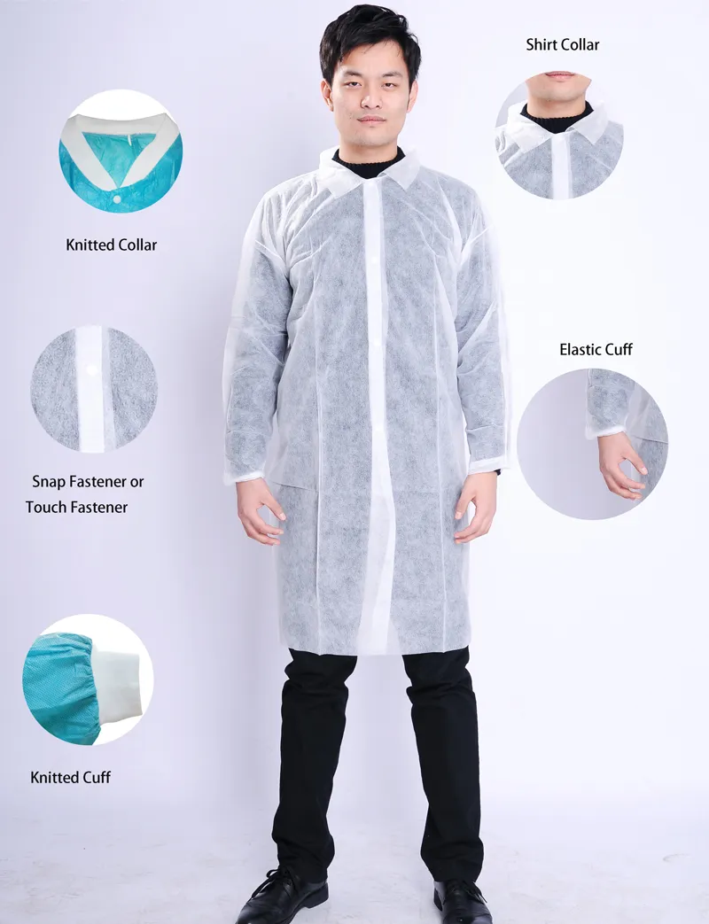 Disposable Lab Coat Full View