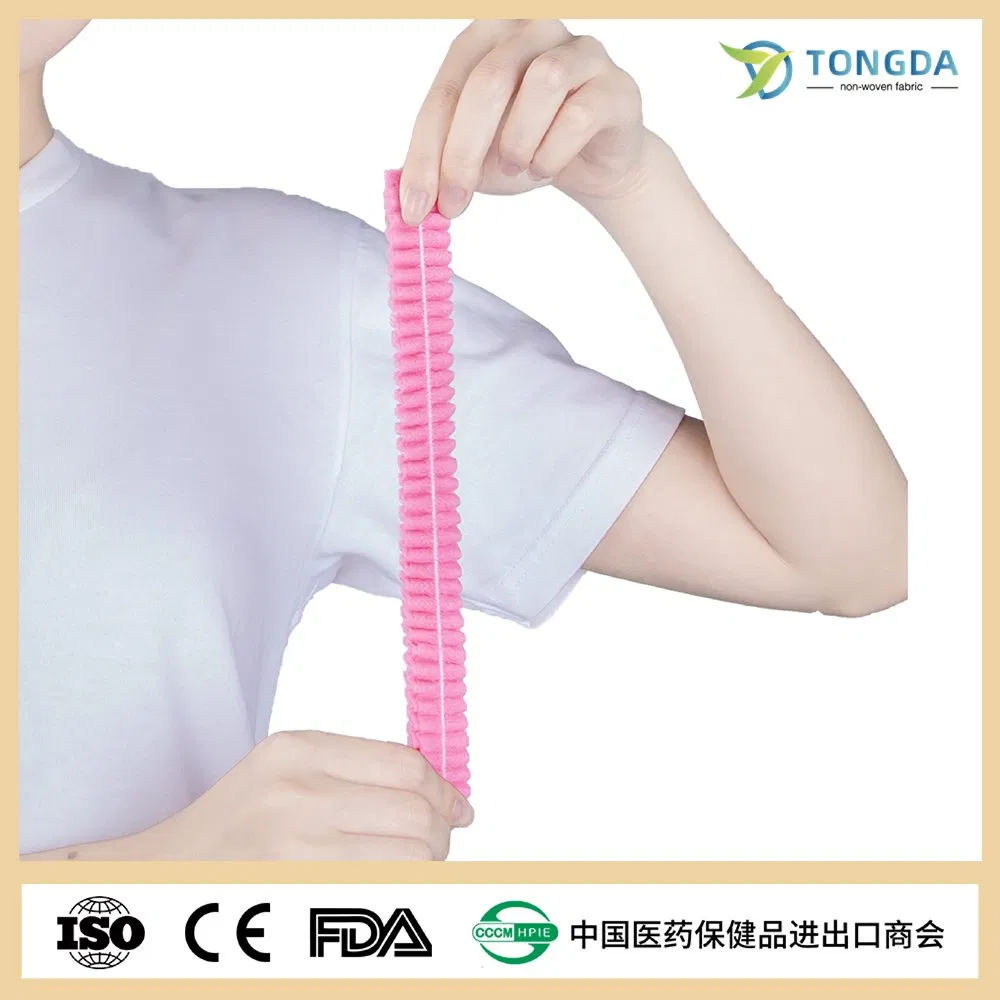 Disposable PP Nonwoven Clip cap/Bouffant Head Cover/Mob Cap/Surgeon Cap