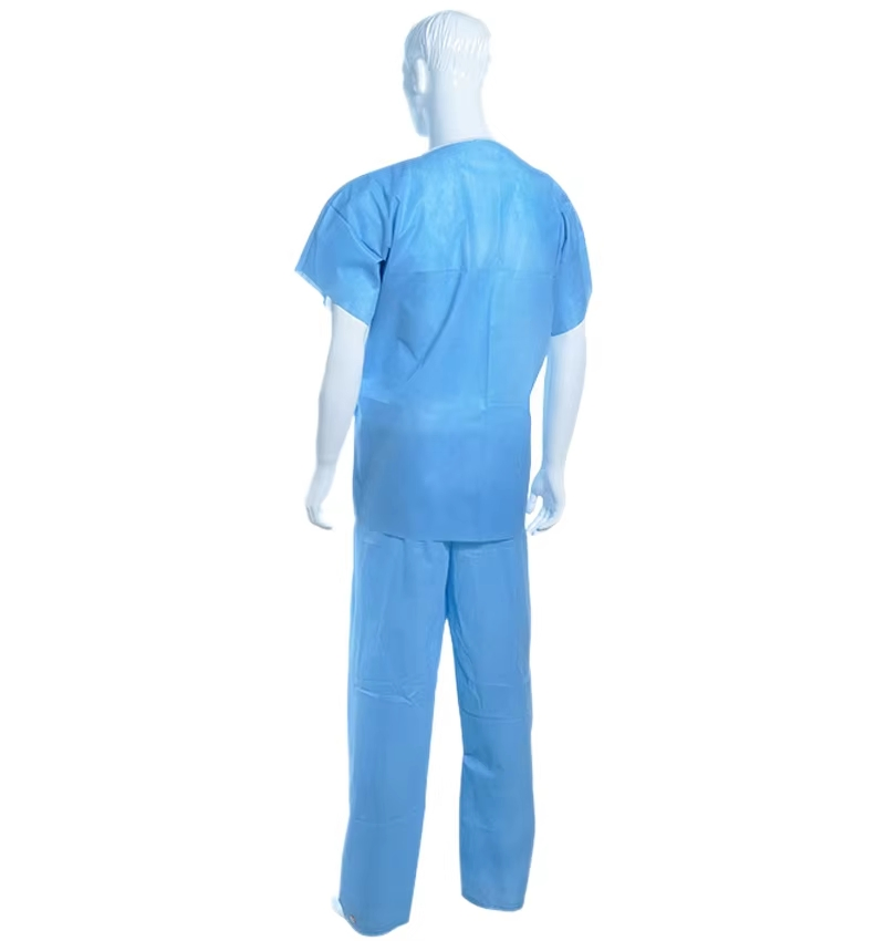 Hospital Disposable Shirts and Pants Scrub Suits for Doctors and Nurses Short Sleeve