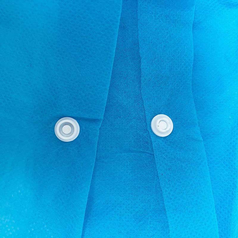 Disposable Non Woven SMS Fabric Customized Knitted Cuffs Lab Coat