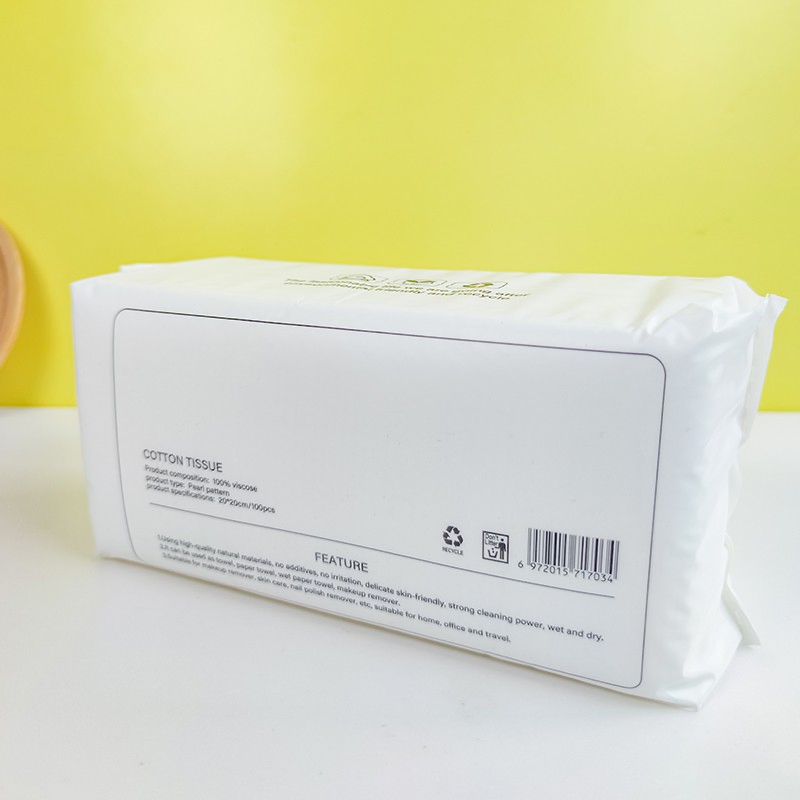 Custom Logo Disposable Face Towel Nonwoven Technics for Adult Baby Facial Cleansing Makeup Home Bathroom Kitchen