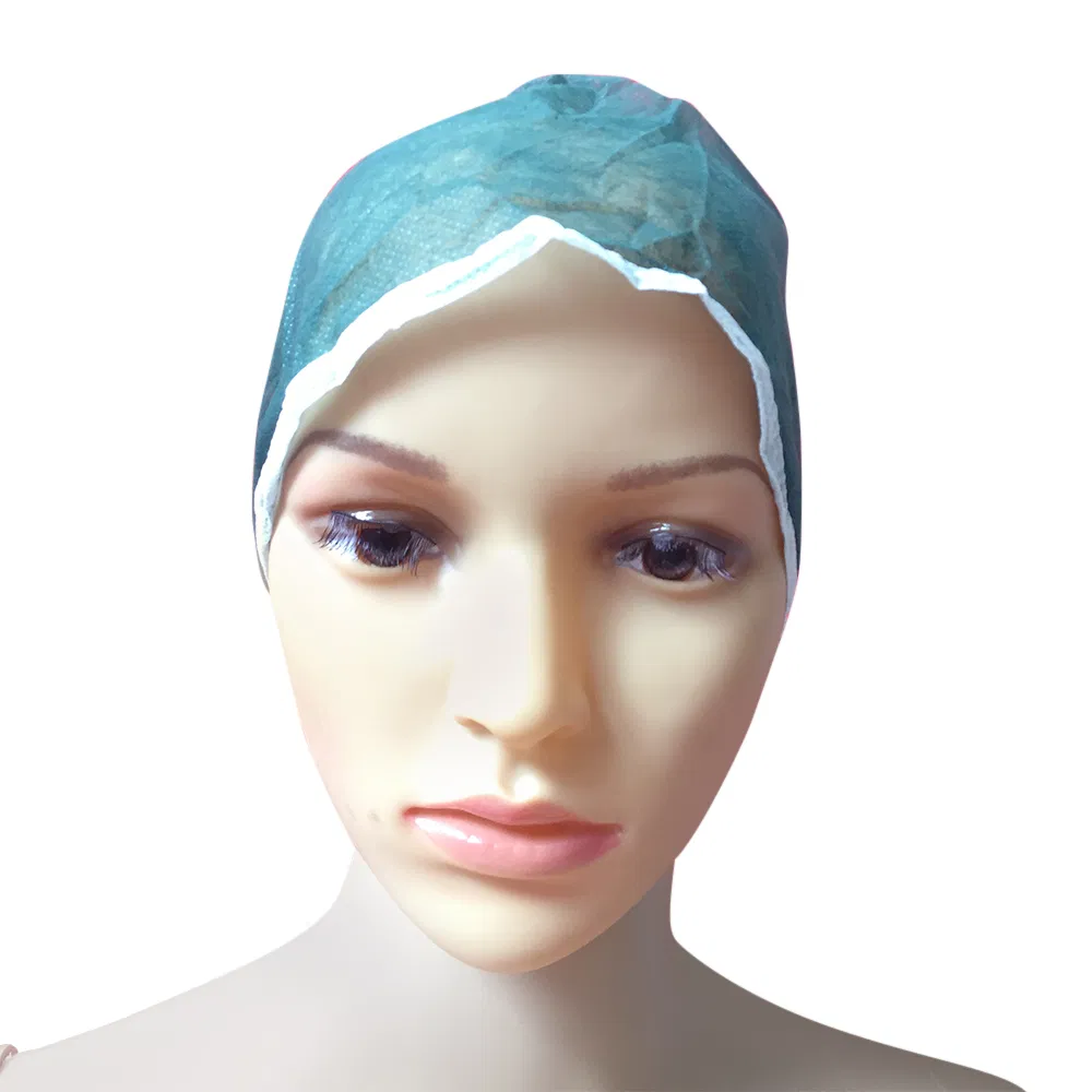 Disposable Non-Woven Hospital Surgical Doctor Surgeon Cap for Doctor Nurse Use