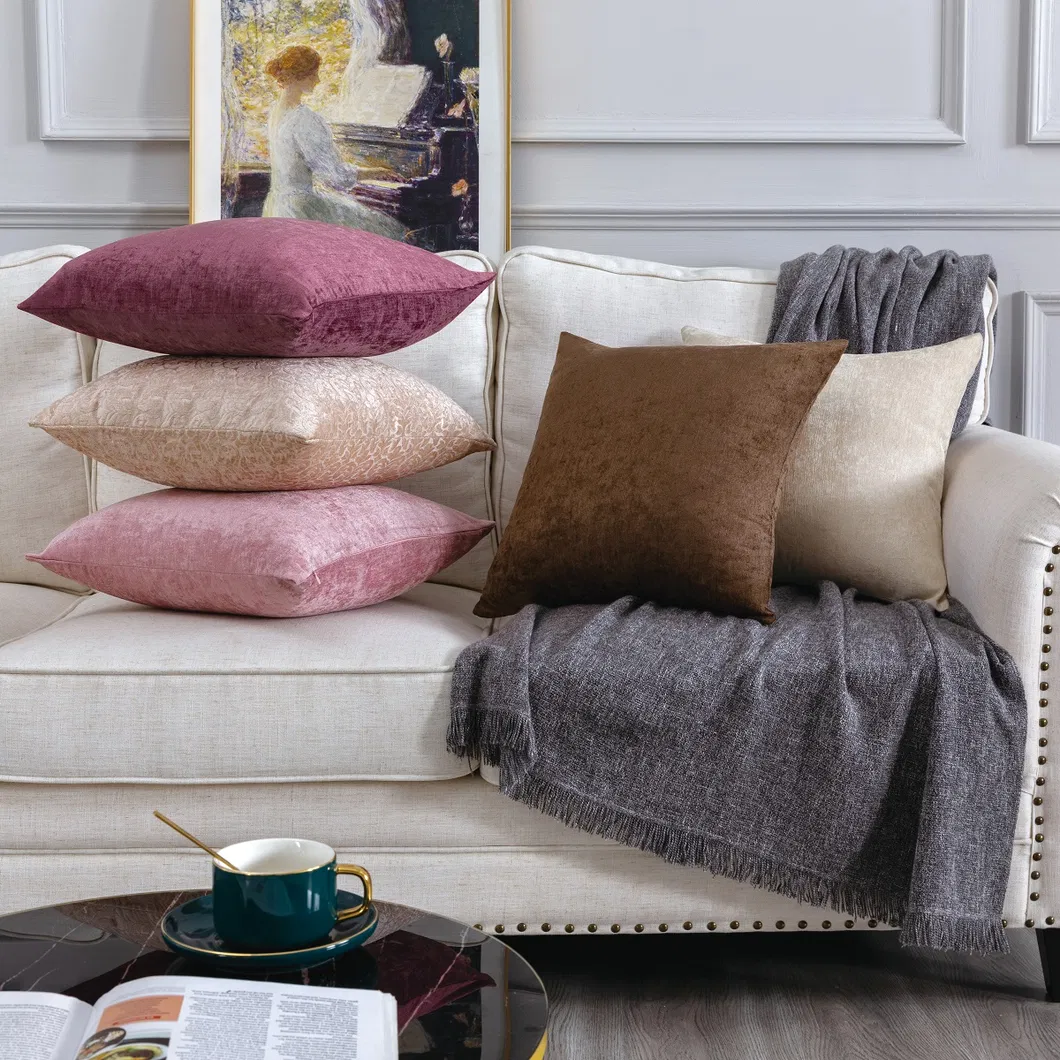 Chenille Pillow Cover View 1